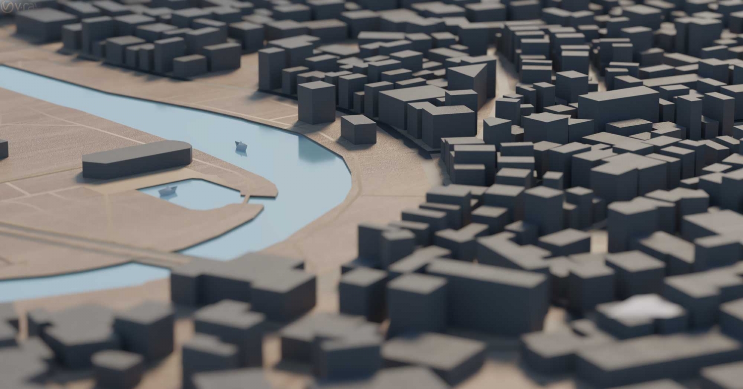 מודל עירוני תלת ממדי מבית ISRAEL3D