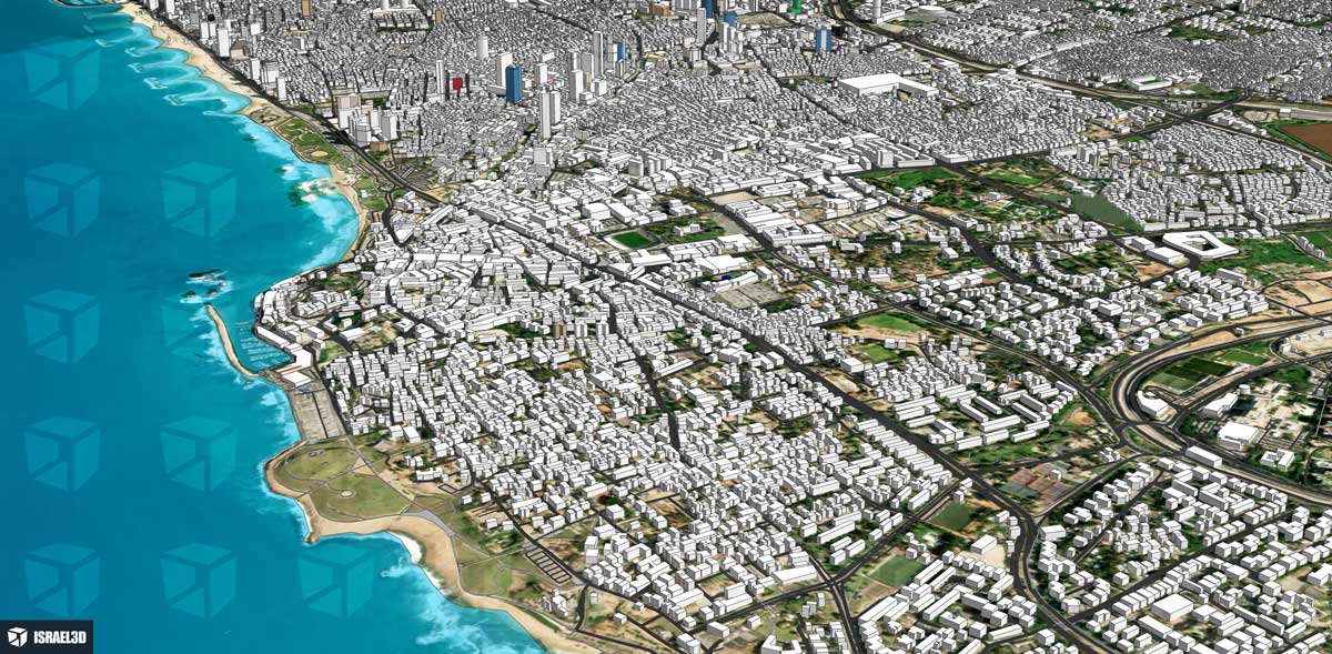 מודל תלת ממדי עירוני של העיר תל אביב יפו מודל תלת ממדי עירוני של העיר תל אביב יפו