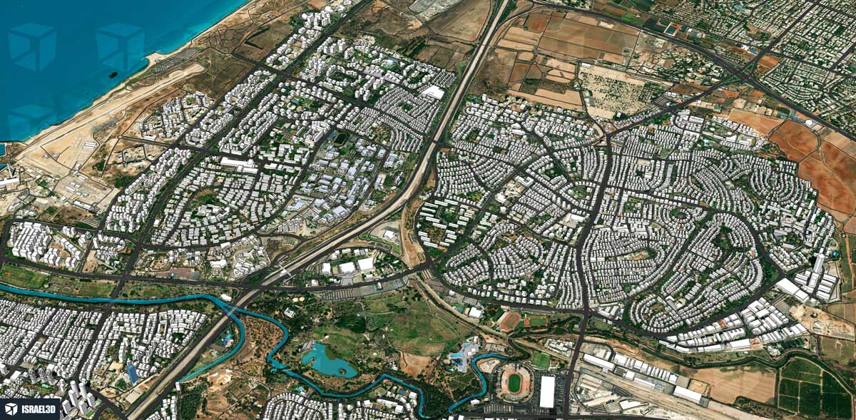 מודל תלת ממדי עירוני של העיר תל אביב יפו מודל תלת ממדי עירוני של העיר תל אביב יפו