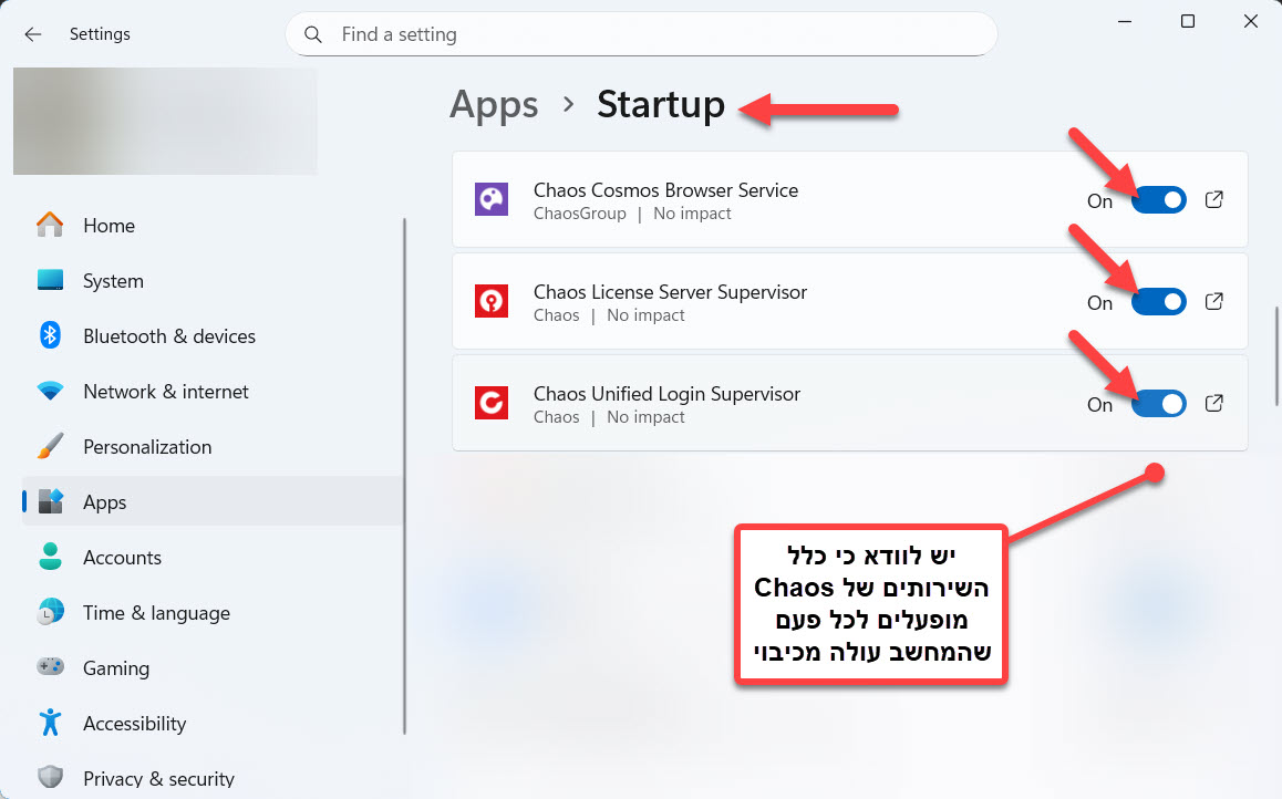 הפעלת אפליקציות נדרשות לאחזור תקין של רישיון ויריי אנסקייפ או אחר